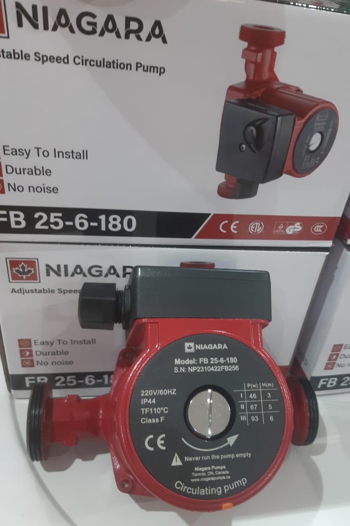 Niagara Circulation Pump Model  FB 25-6-180 مضخة تدوير نياجارا موديل  