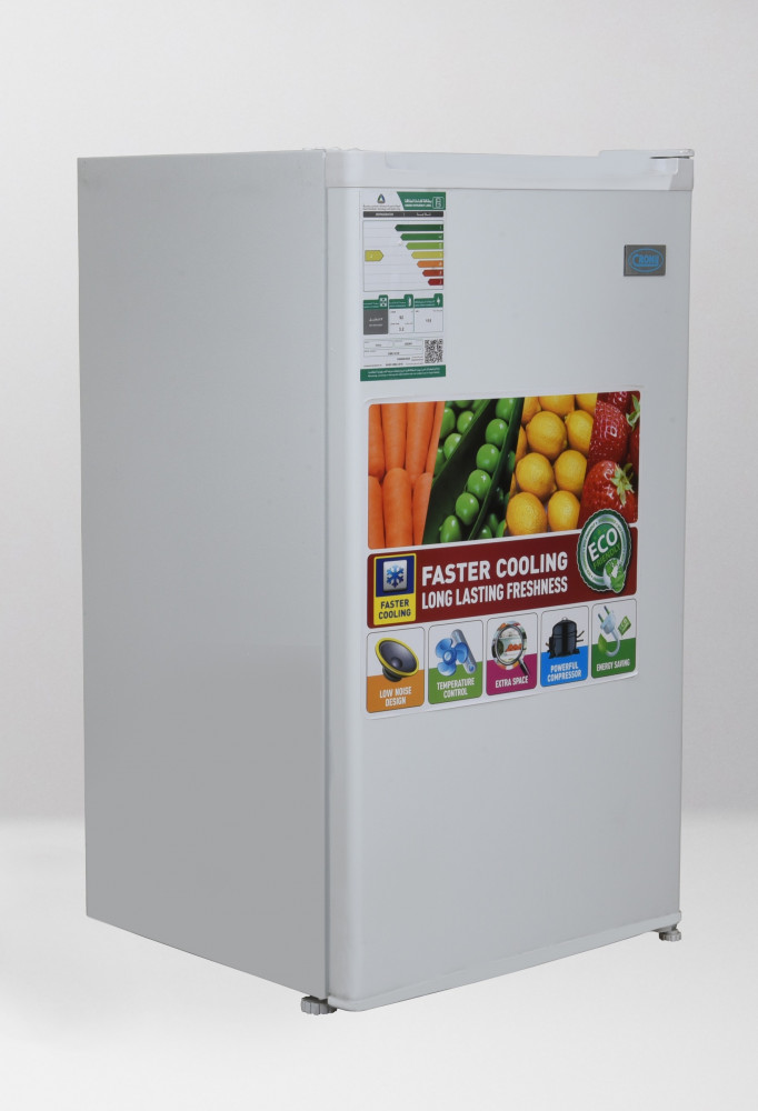Aljazierah CRONY Refrigerator mini bar 92 Liters 3.2 Cu.ft model CMRF-101 W-الجزيرة ثلاجة كروني باب واحد سعة 92 ليتر 3.2 قدم موديل CMRF-101