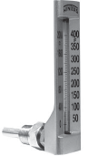 Winters Thermometer, 6"(150mm) , Gold Case, Straight, 2" Steam,1/2"NPT, w/ Brass Thermowell TAG134AG6-مقياس حرارة 6 انش