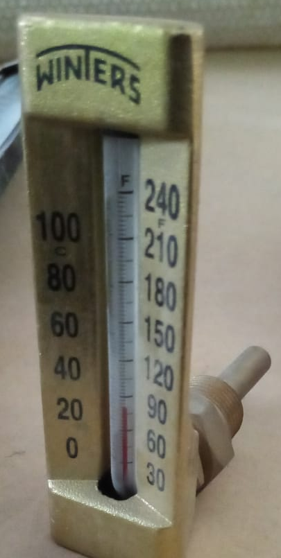 Winters Thermometer To 240F White and Black Color -مقياس حرارة 